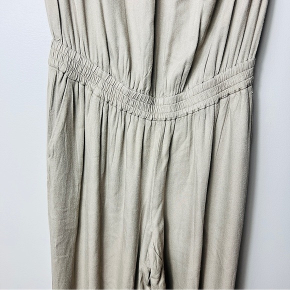 Sunday Best By Aritzia Tabata Tan Strapless Jumpsuit women Size S - Picture 6 of 14